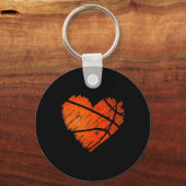 Hart met distressed schets sleutelhanger (Voorkant)