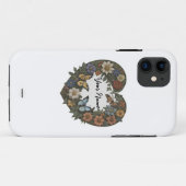Hart met Flower Wreath iPhone Cell Hoesje HAMbyWG (Achterkant (horizontaal))