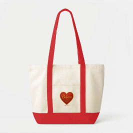 Hart met Geloof in Goud Tote Bag