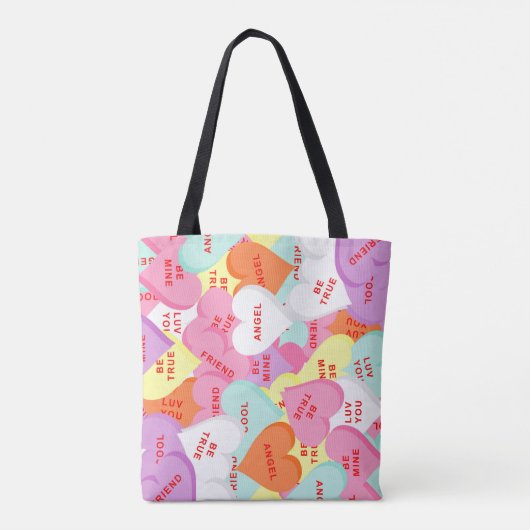 Hart met Gezegden Valentijnsdag Tas (Achterkant)