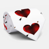 Hart met gouden pijl stropdas (Opgerold)