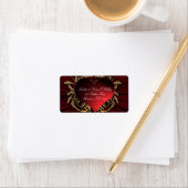 Hart met gouden scroll designer label (Insitu)