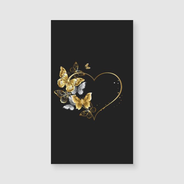 Hart met gouden vlinders (Voorkant)