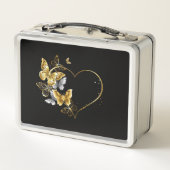Hart met gouden vlinders (Achterkant)