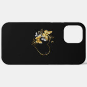 Hart met gouden vlinders Case-Mate iPhone case (Achterkant (horizontaal))