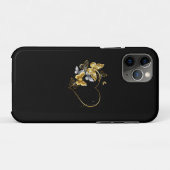 Hart met gouden vlinders Case-Mate iPhone case (Achterkant (horizontaal))