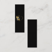 Hart met gouden vlinders contactkaartje (Voorkant / Achterkant)