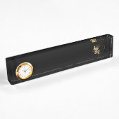 Hart met gouden vlinders naambordje
