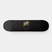 Hart met gouden vlinders persoonlijk skateboard (Horizontaal)