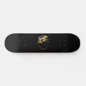 Hart met gouden vlinders persoonlijk skateboard (Horizontaal)