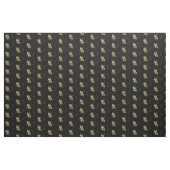 Hart met gouden vlinders stof (Yard (91,4 cm))