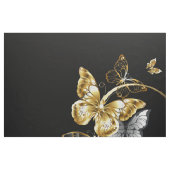 Hart met gouden vlinders stof (Fat Quarter)