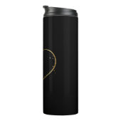 Hart met gouden vlinders thermosbeker (Geroteerd rechts)