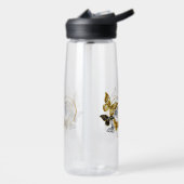 Hart met gouden vlinders waterfles (Links)