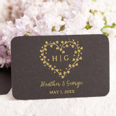 Hart met Hartjes Bruiloft Monogram Ontwerp Rubberstempel