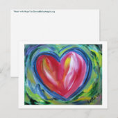 Hart met Hope Briefkaart (Voorkant / Achterkant)