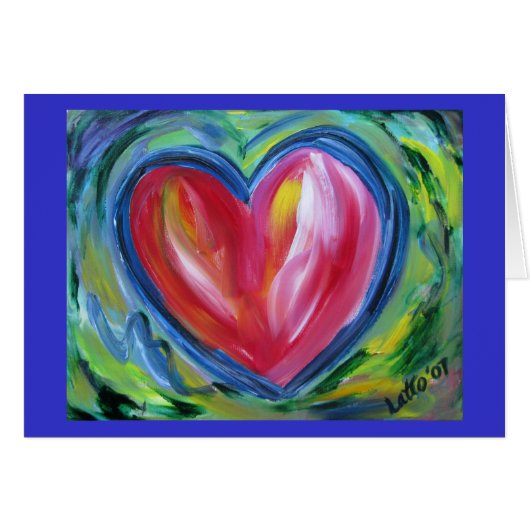 Hart met Hope Card (Voorkant Horizontaal)