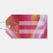 Hart met Hope Love Custom Kaart Gift Labels Cadeaulabel (Achterkant Horizontaal)