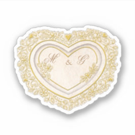 Hart met je brieven sticker