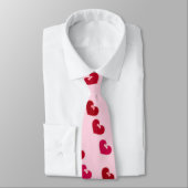 Hart met kant op roze stropdas (Gebonden)