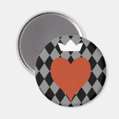 Hart met Kroon Magneet (Voorkant / Achterkant)