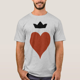 Hart met kroon t-shirt
