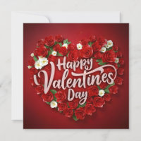 Hart met licht met woorden Gelukkige Valentijnsdag
