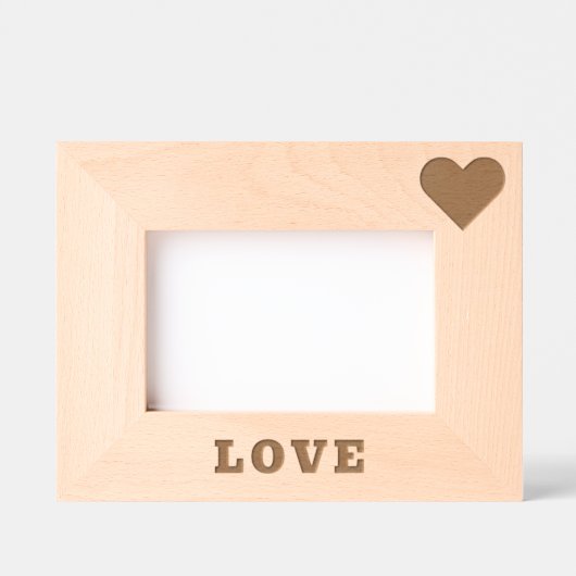 Hart met Liefde Tekst Uw Gift geëtste Lijsten Gegraveerde Lijstjes (Voorkant)