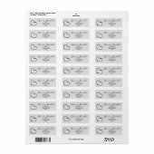 Hart Met Naam Script Aangepaste Cadeausetiketjes M Etiket (Full Sheet)