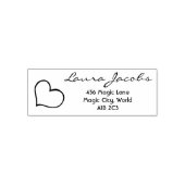 Hart Met Naam Script Hulpbron  Zelfinktende Stempel (Design)