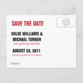 - Hart met namen (zwart/rood) Aankondigingskaart (Achterkant)