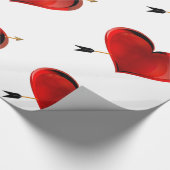 Hart met pijl inpakpapier (Hoek)