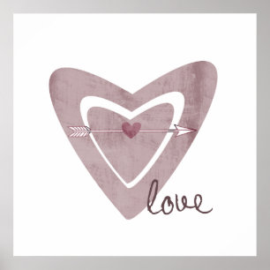 Hart met Pijl Poster