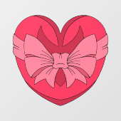 Hart met pijlpunt en boog raamsticker (Vel)