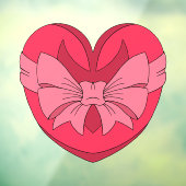 Hart met pijlpunt en boog raamsticker (Vel 3)