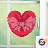 Hart met pijlpunt en boog raamsticker (Huis)