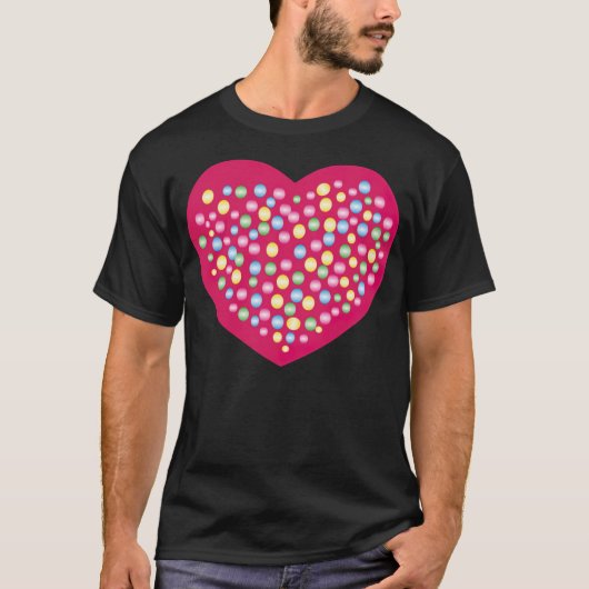 Hart met pony school t-shirt (Voorkant)