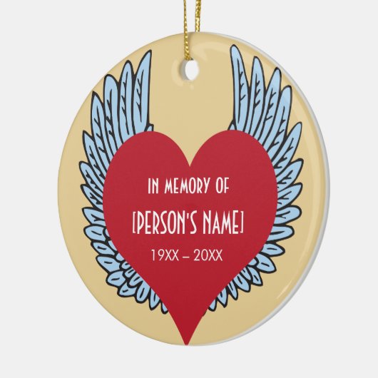 Hart met ringen ter nagedachtenis van keramisch ornament (Links)