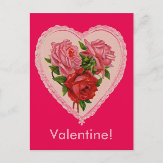  hart met Rozen Briefkaart