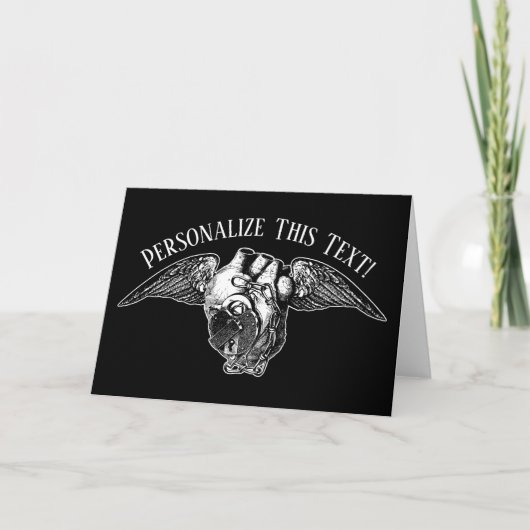 Hart met sluizen en vleugels Kaart (Voorkant)