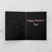 Hart Met Spikkels Waterverf Valentijnsdag Feestdagen Kaart (Binnen)