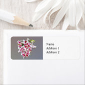 Hart met Stargazer Lilies Etiket (Insitu)