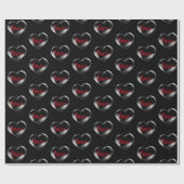 Hart met tekst 'Bubble Love' Cadeaupapier (Vlak)