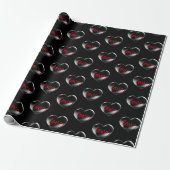 Hart met tekst 'Bubble Love' Cadeaupapier (Uitgerold)