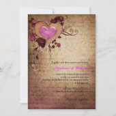 hart met uitnodiging tot weddenschap met Rozen (Voorkant)
