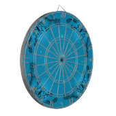 Hart met ventilator en blauwe vlinder dartbord (Voorkant Links)