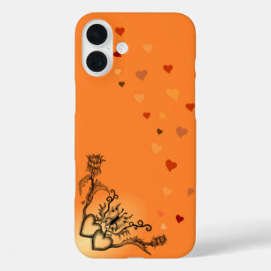 Hart met ventilator en vlinder iPhone 16 plus hoesje