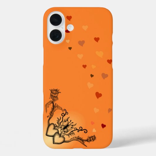 Hart met ventilator en vlinder Case-Mate iPhone case (Achterkant)