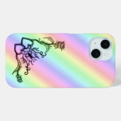 Hart met ventilator en vlinder Case-Mate iPhone case (Achterkant (horizontaal))