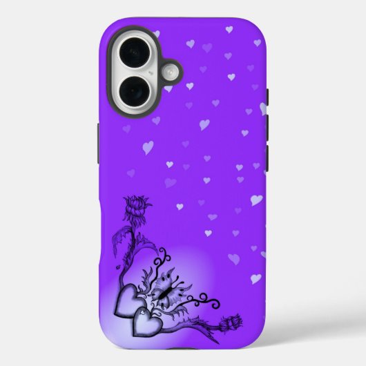Hart met ventilator en vlinder Case-Mate iPhone case (Achterkant)